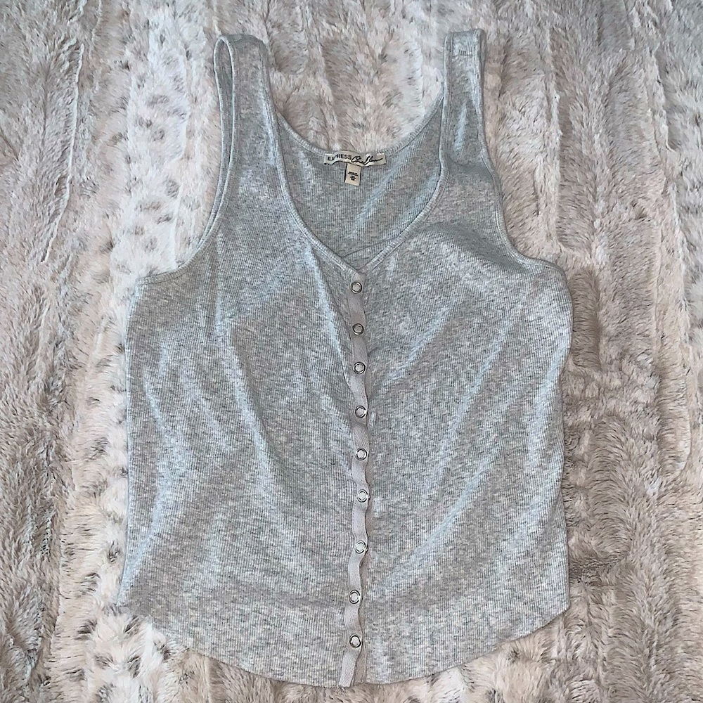 Button down crop top